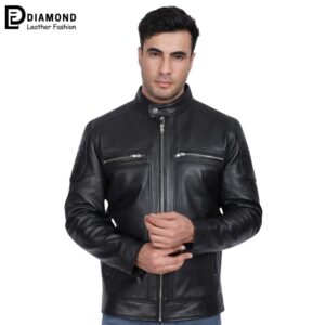Boss-Men-Black-Leather-Jacket