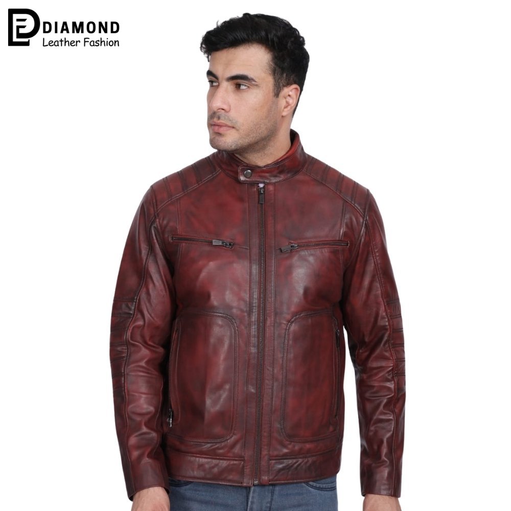 Cherry-Antique-Red-Leather-Jacket