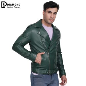 Victor-Men-Green-Leather-Jacket